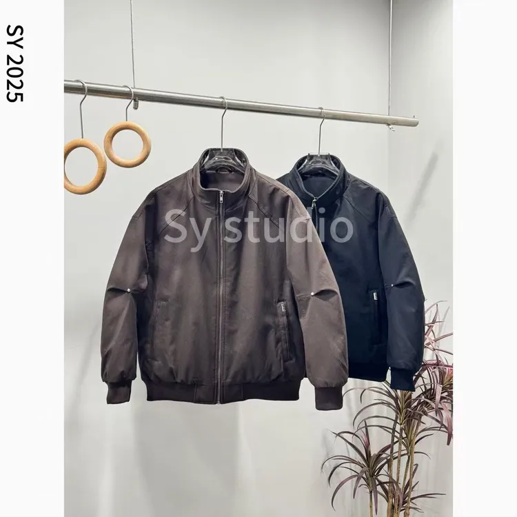 Sy2025纯色韩版男装立领美式宽松百搭短款保暖收口袖羽绒服666