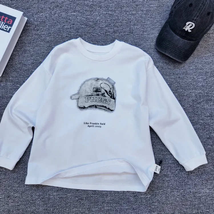 【小哥童装】秋季新品上新男童长袖T恤新款休闲百搭圆领套头25255