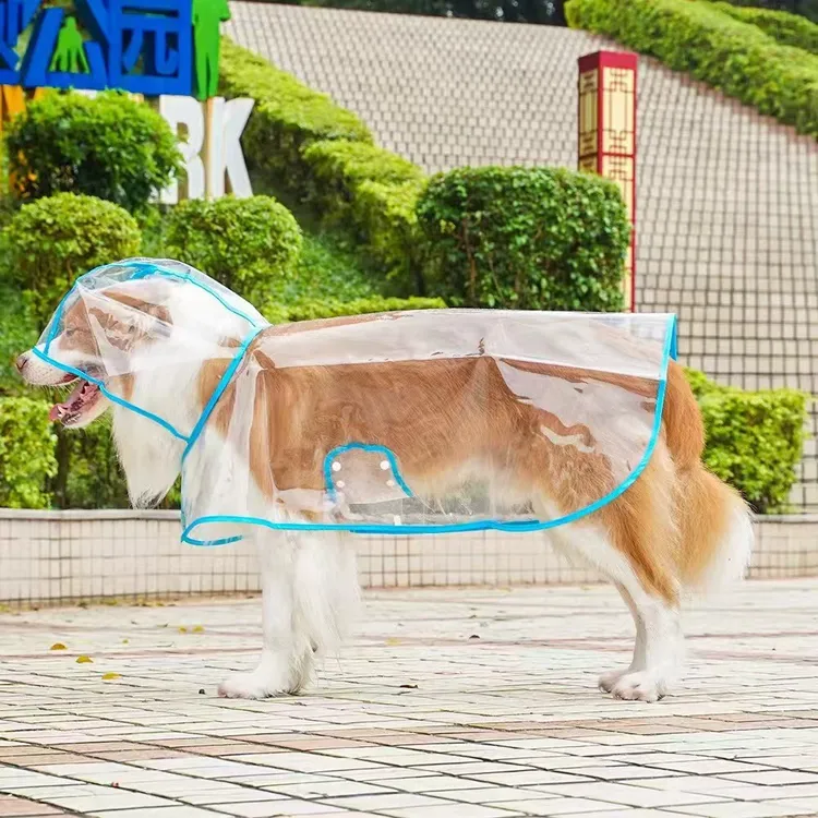 宠物透明雨衣外出服雨天防水狗狗宠物雨披大型狗狗雨衣
