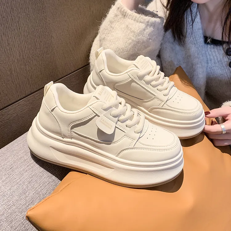 （单里+加绒）小白鞋2025秋冬新款时尚ins厚底休闲百搭舒适潮流板鞋