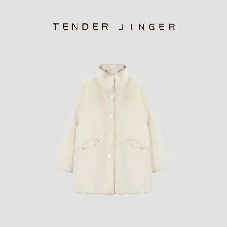 和与｜【X有吾WU·D武学凯】设计感立领皮毛外套H54MDD30862