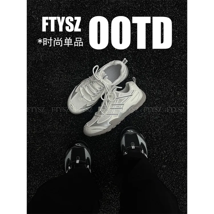 FTYSZ Normcore 新款春夏季赛车鞋百搭男 厚底网面德训鞋低帮韩式商品图