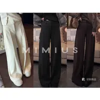 【mimius】七七 秋冬加厚羊毛嵌袋宽松休闲裤 G10025-2