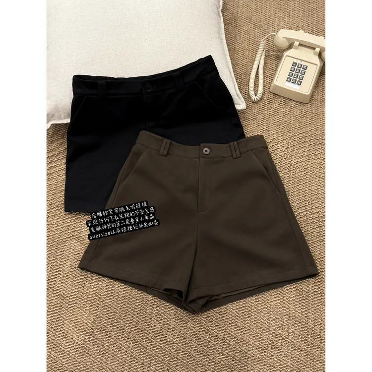 晶咕【遮胯绝了！】韩系后半截高腰显瘦A字短裤