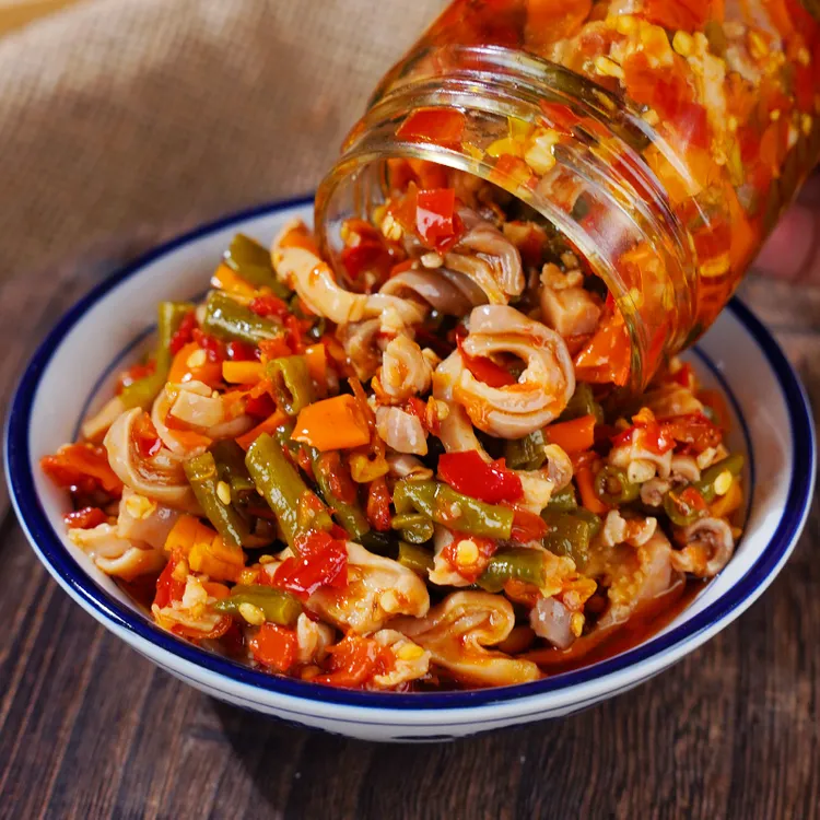 湘土味道黄贡椒脆肚湖南特产衡东脆肚酸豆角上班族即食下饭菜