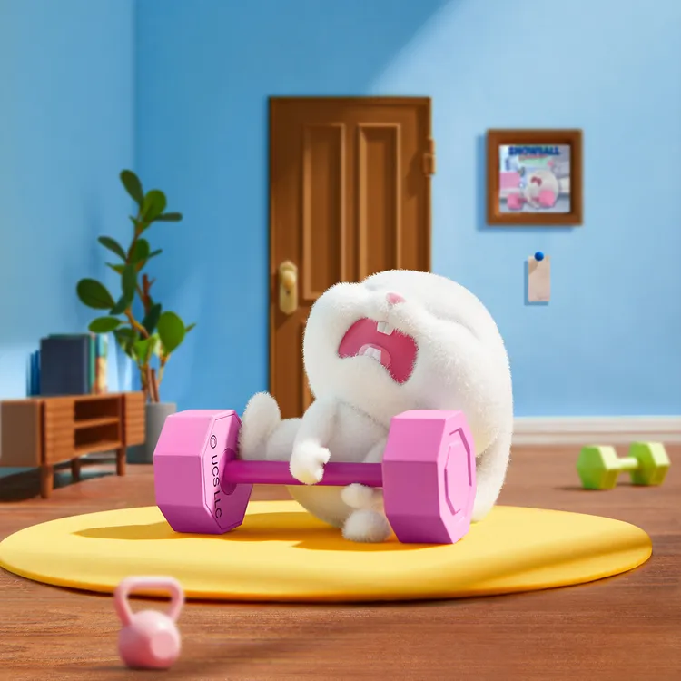  MINISO名创优品爱宠大机密小白系列摆件兔子盲盒兔老大可爱手办商品图