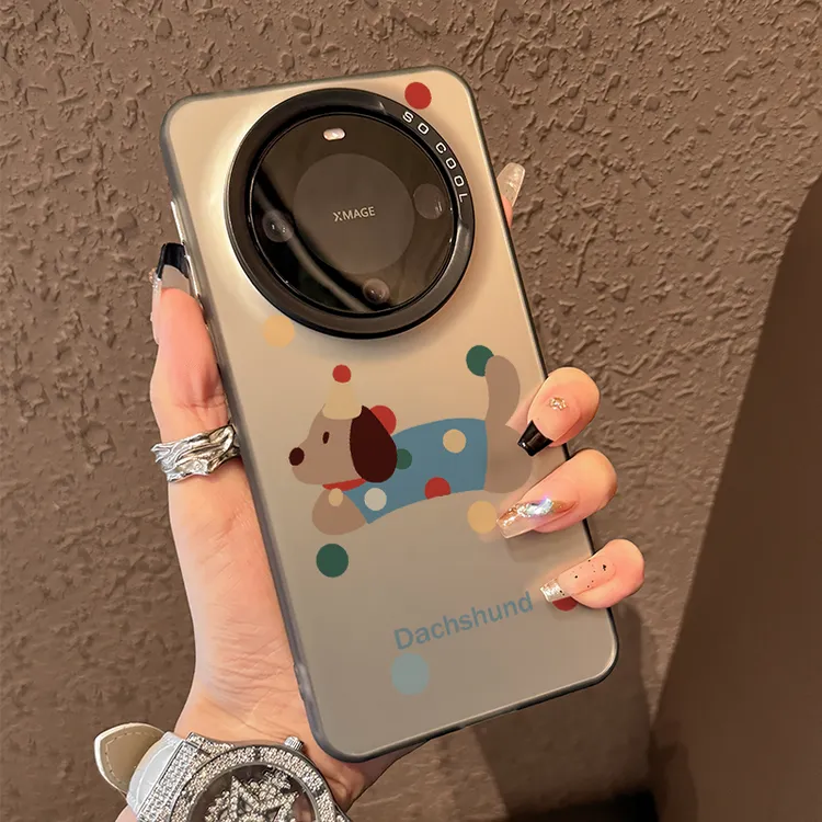 波点小狗适用华为mate80promax手机壳mate80pro防滑保护套70防摔