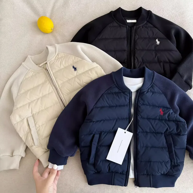 儿童羽绒棉服2025冬款外套男童棉袄女童棒球棉服童装外套冬现货