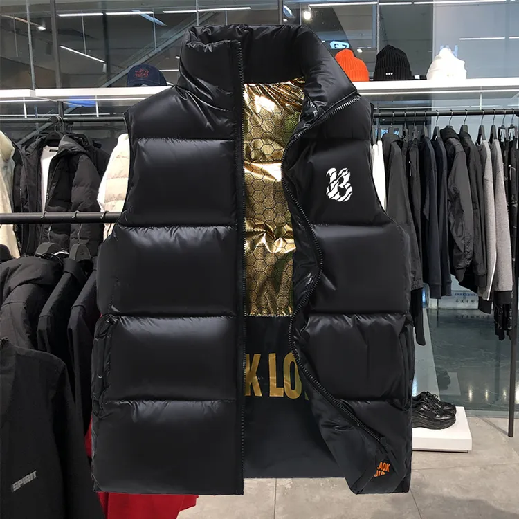 黑金标时尚马甲男士外穿背心拉链加厚短款马夹潮2025年冬季新款