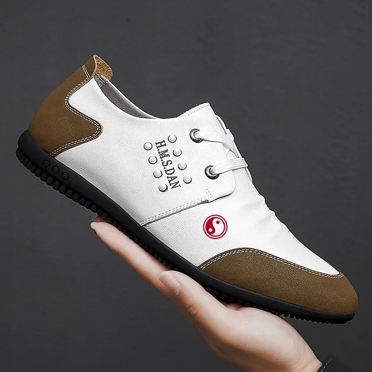 男春季新款真皮太极鞋专业打太极练功防滑耐磨晨练男鞋休闲百搭鞋