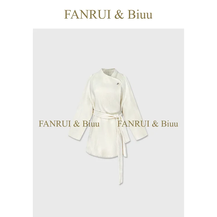 FANRUI/泛芮「贝贝biuu」时髦一粒扣轻奢洋气高级感羊毛大衣B18745