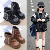 裤管靴子女童堆堆靴2025春秋季爆款美拉德短靴儿童马丁靴女孩单靴