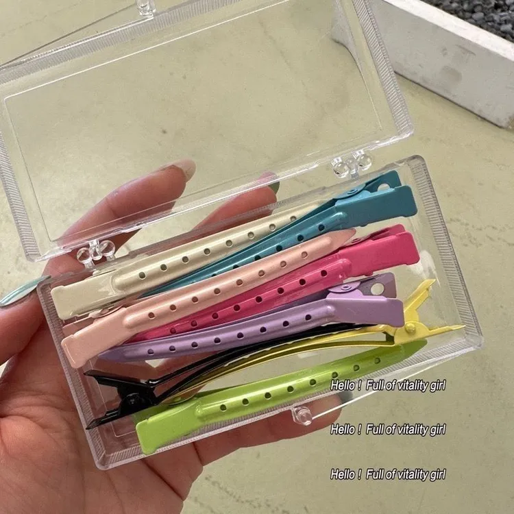 糖果色定位夹无痕化妆夹刘海碎发侧边鸭嘴夹