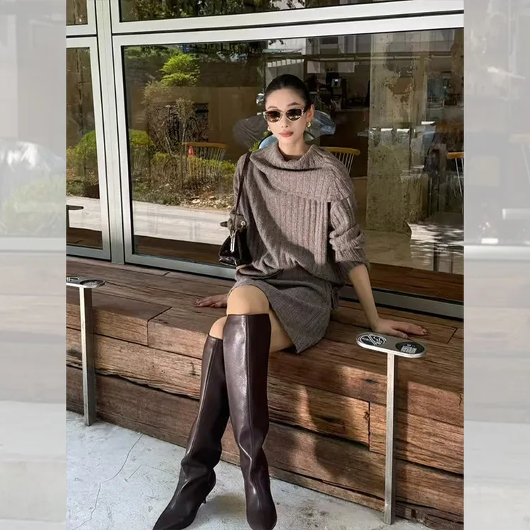 小个子韩系早秋穿搭ootd减龄一整套大方得体巨好看的两件套装裙女