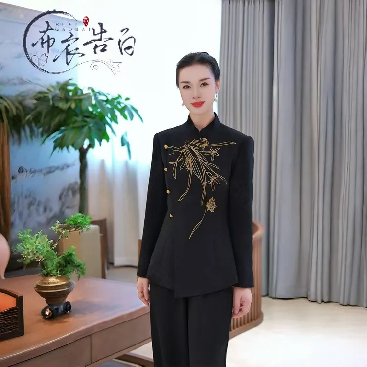 BYGB-2025秋季新款新中式国风高端气质套装2833