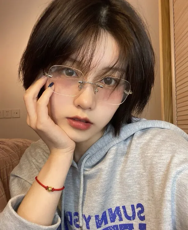 超轻纯钛无框近视眼镜框 方框时尚百搭防蓝光平光镜