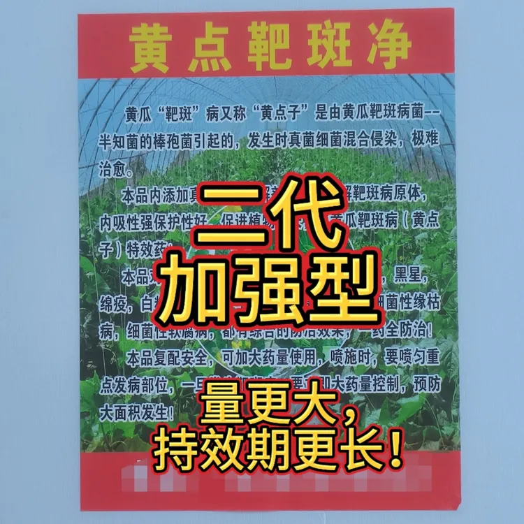 黄点靶斑净二代，加强型，量大，持效期更长！