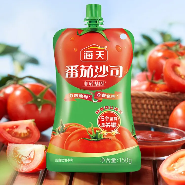 HADAY/海天番茄沙司150g挤压装家用小包装薯条披萨酱料面酱汉堡
