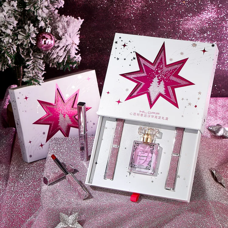 节日许愿星口红香水全套组合礼盒套装送闺蜜女朋友女士