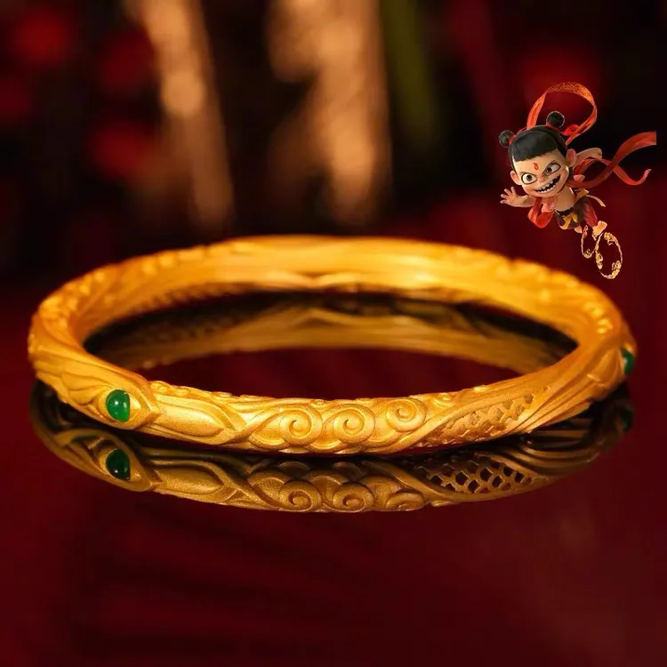 足银手镯 【哪吒封印】乾坤圈手镯