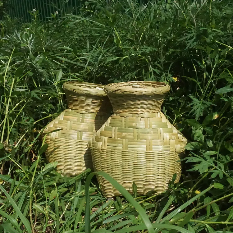 【竹编鱼篓】老式竹编笆篓纯手工编织鱼篓捉黄鳝泥鳅竹篓采茶工具