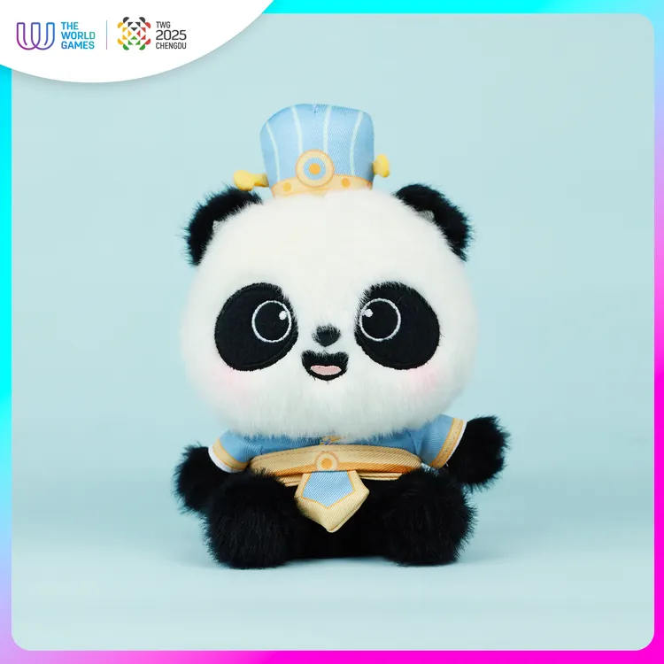 【双十一】2025成都世运会-吉祥物蜀宝-游三国站肩毛绒公仔
