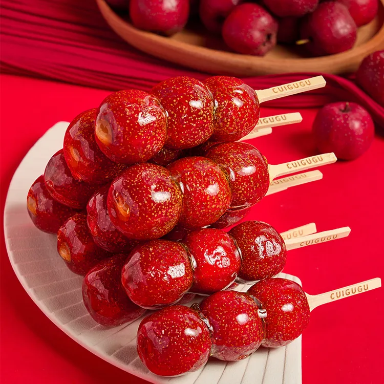 正宗猫山王榴莲夹心冰糖葫芦山楂无核冷冻酸甜开胃整箱15支（3颗）