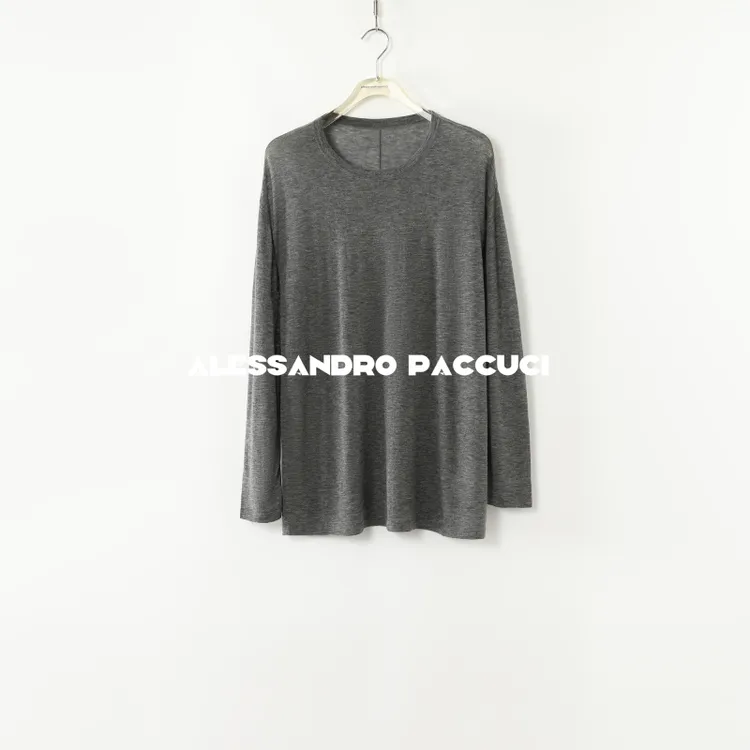 AP洛哥51015ST【云漫】100绵羊毛多色圆领微透时尚百搭套头衫 25春