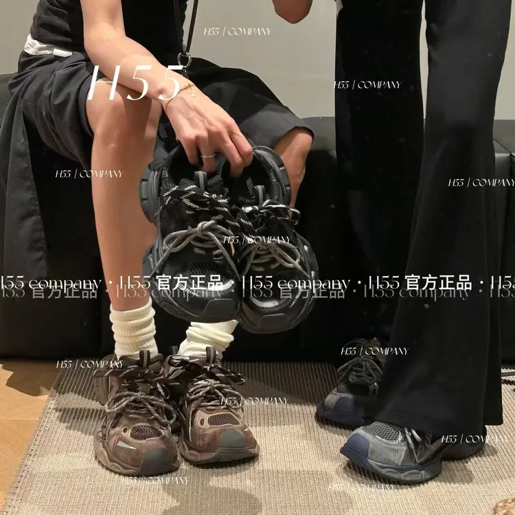 H55-威尼斯海-25黑金版小怪兽老爹鞋4cm69-2862【Huang】