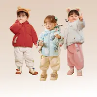 儿童羽绒服男童冬季洋气新款女童短款外套保暖萌趣潮