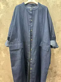 【沐木流浪记】蓝色牛仔风衣女装风衣外套计划z