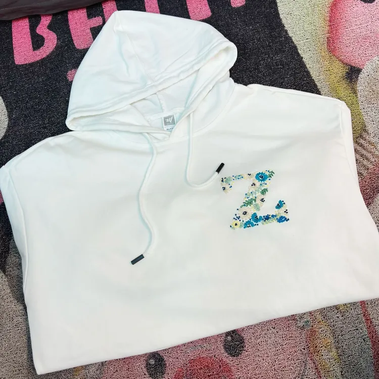 手工diy字母刺绣情侣卫衣全套材料包送女生男生礼物