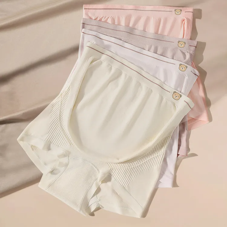 孕妇内裤女平角高腰托腹孕早中晚期大码怀孕期舒适底裤透气宽松版