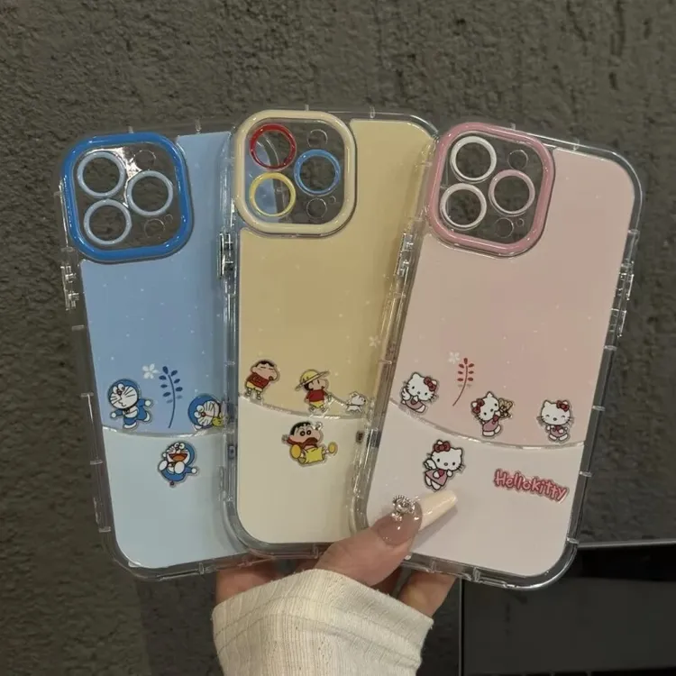 新款冬日凯蒂羽纱泡芙适用苹果16pro手机壳oppo华为荣耀vivo小米