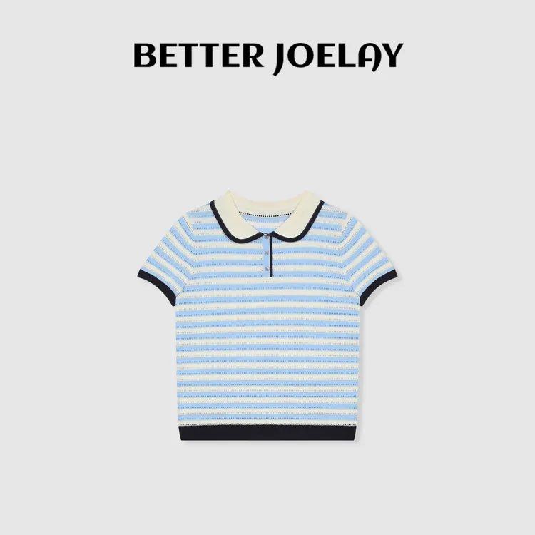（MY）BETTER JOELAY-【蓝莓气泡水】时尚可爱小版短袖T恤休闲LL5886