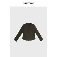 NanBeiBei 极简新中式设计款立体剪裁盘扣中式西装外套 6380