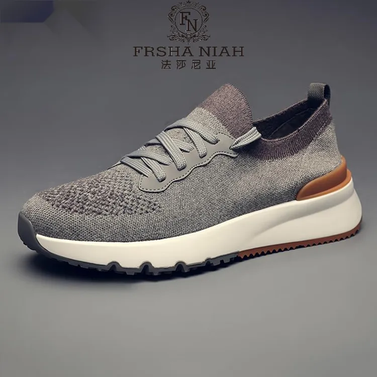 法莎尼亚运动休闲网面鞋夏季男士潮流时尚百搭轻便百搭休闲网面鞋