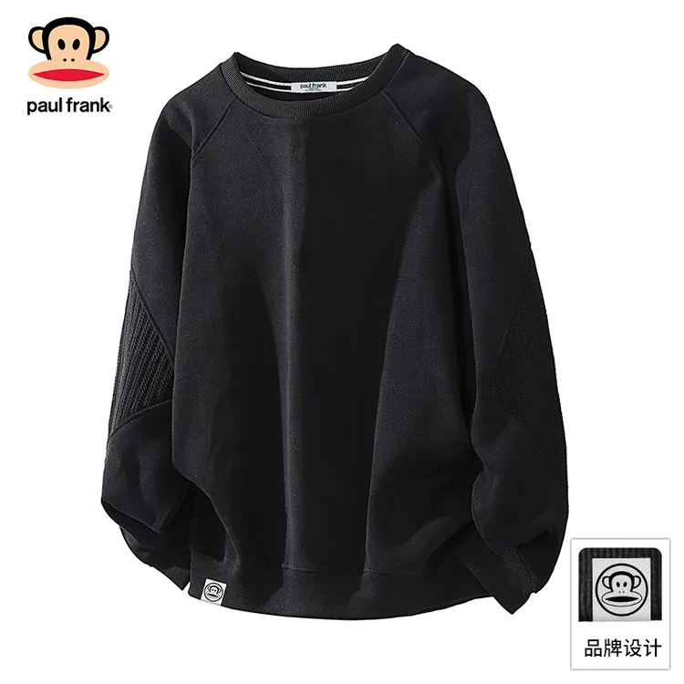 PaulFrank/大嘴猴圆领宽松长袖卫衣男2025秋季设计感休闲内搭上衣