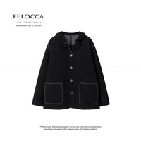 【FELOCCA】可拆卸花苞领棉服菱格休闲外套25AWT698