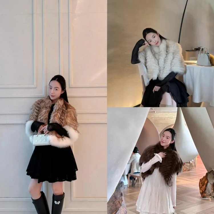 伙伴伙伴FellowFellow【贵女】du家款 渐变色草草外套披肩