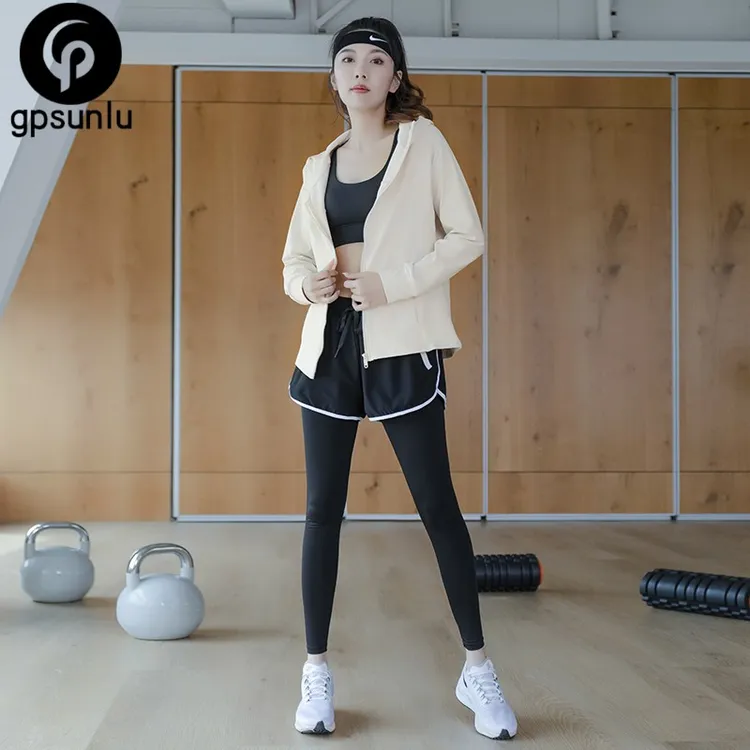 运动套装女士专业健身房训练速干干瑜伽服高级感休闲时尚宽松骑行