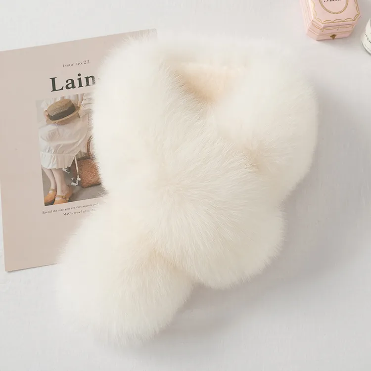 真狐狸毛围巾女冬季韩版百搭整皮毛绒皮草围脖双面毛领子真毛毛领