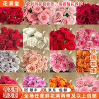 【次日达·鲜花满堂】双色混色玫瑰·十枝·全场任意两单鲜花顺丰包邮·基地直发·批发·盲盒·次日达
