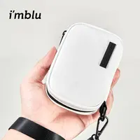 imblu钥匙包防水化妆包手包款钱袋简约风出游拉链纯色小众女士