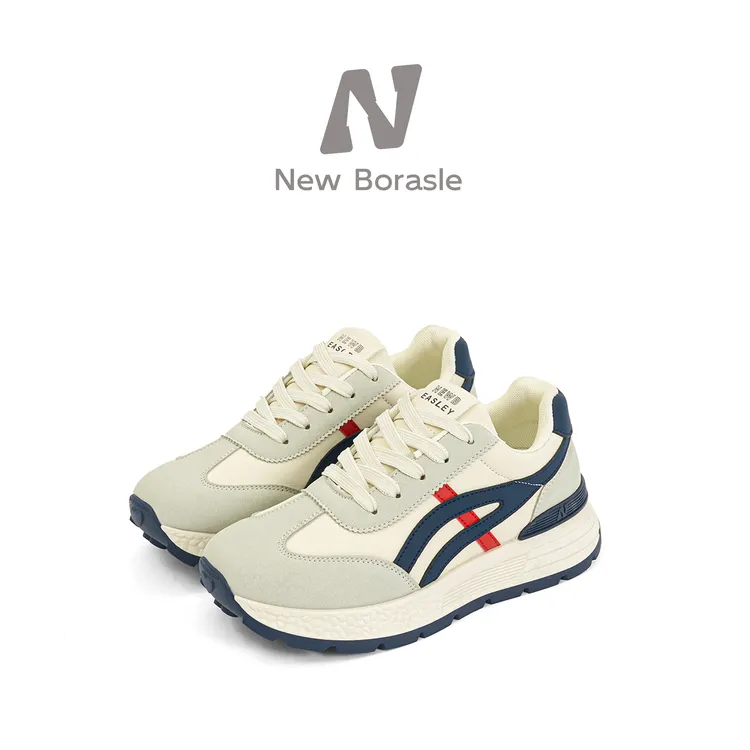 New Borasle2026新款时尚厚底舒适百搭阿甘软底运动休闲鞋商品图