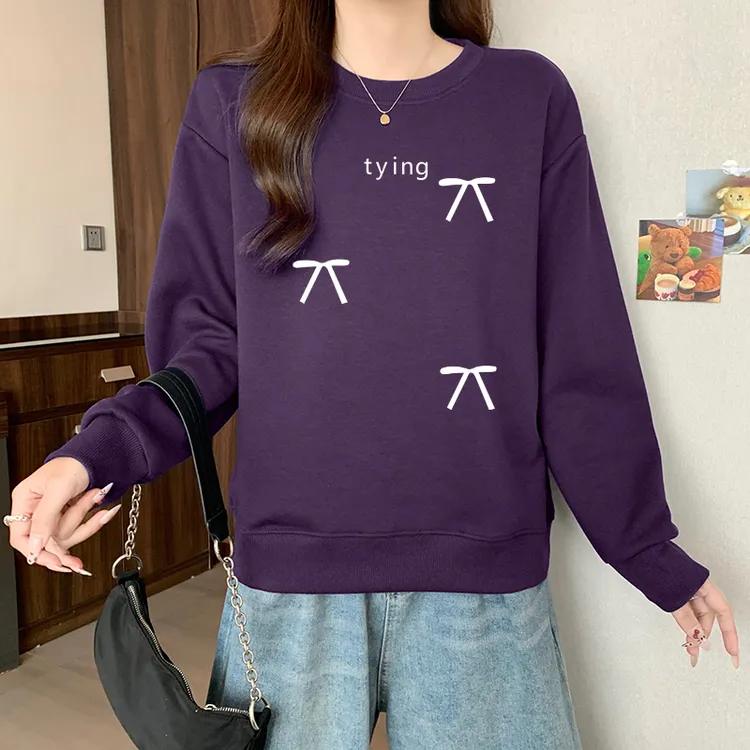 秋冬季小众设计感套头外穿卫衣女时尚休闲宽松加绒加厚洋气上衣潮