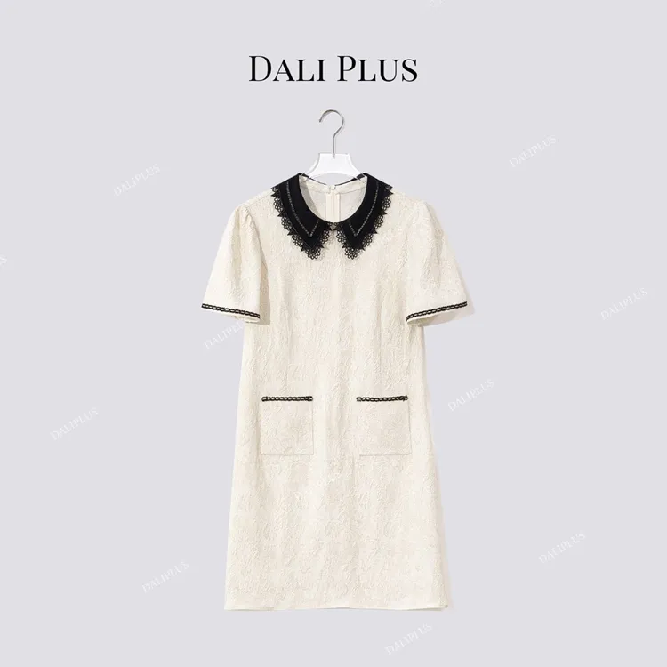 DALI PLUS“19姆米金丝冠乐绉连衣裙”高克重桑蚕丝美裙-D5BL1077