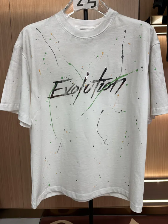 泼墨新品【锋味演唱会同款-镭射短袖】纯棉重磅做旧水洗T恤短袖男