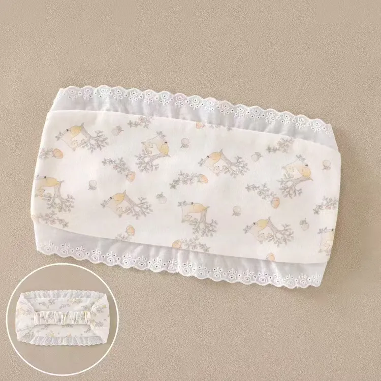 产妇防风吸汗花仙子月子发带帽子