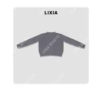 LIXIA【舒适主义】慵懒随性山羊绒+桑蚕丝丝滑舒适好穿毛衣-D9960